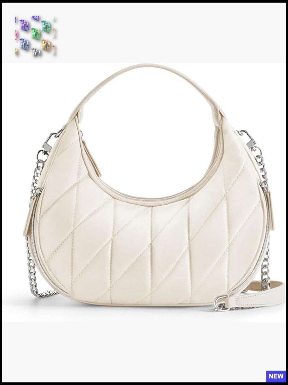 Quilted Crossbody Purse Anti-Theft RFID Protection Lightweight Travel Handbag